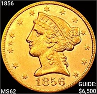 1856 $5 Gold Half Eagle UNCIRCULATED