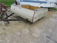 Coleman pop - up converted to a utility trailer