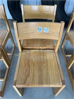 (2) oak chairs, selling 2X the $.