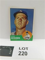 1963 TOPPS FRANK HOWARD BASEBALL CARD