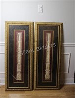 Set of Two Roman Tower Pillar Framed Prints