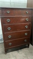 Mahogany Huntley Highboy Dresser 5 Drawers