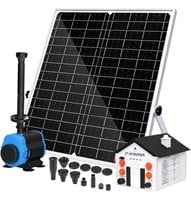 Solar Fountain Pump Kit 6000mAh Battery,30W Solar