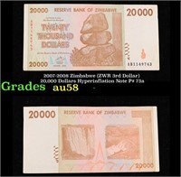 2007-2008 Zimbabwe (ZWR 3rd Dollar) 20,000 Dollars