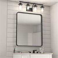 SYATO 36x30 Black Bathroom Mirror