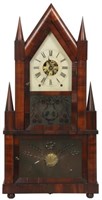 Birge & Fuller Double Steeple Mantle Clock