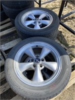 4 Mustang Rims W/Tires