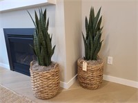 2PC FAUX FLOOR PLANTS