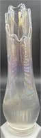 MCM Le Smith Iridized Ribbed Swung Vase 10”