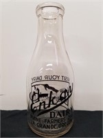 Vintage 10-in Enkay Dairy bottle