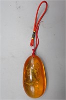 SYNTHETIC BEESWAX WITH SCORPION TRAPPED PENDANT