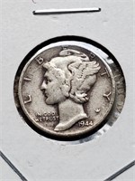 Better Grade 1944 Mercury Dime