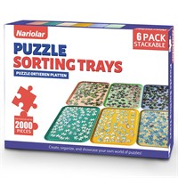 Nariolar 12" x 8.7" Puzzle Sorting Trays Stackable