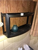 Vintaeg Metal Bath Shelf ~ Planter & Metal Cat Dec