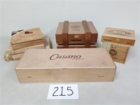 8 Wood Cigar Boxes (No Ship)