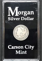 1880-CC Rev 79 Morgan Silver Dollar in Holder