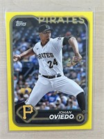 Johan Oviedo 2024 Topps Yellow