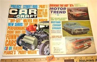 1966 Motor Trend & Car Craft Auto Magazines