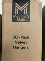 MM 50 pack velvet hangers