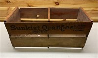 Sunkist Orange Wood Crate