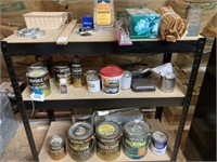 Contents of Metal Shelf (Stains)