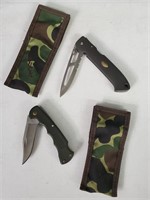 Beretta & Buck Folding Knives With Cases