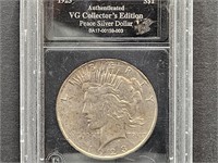 1923 D VG Collector's Edition Peace Silver Dollar