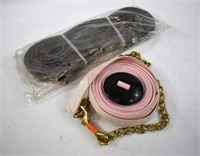 Gray Rhino Brand & Pink Cotton Horse Lunge Lines