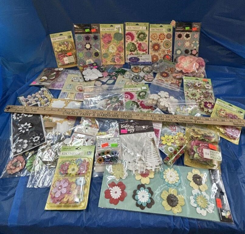 WW! Asstd Crafting/Scrapbooking Flowers/Supplies