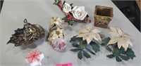 Misc Christmas/Poinsettia Decor