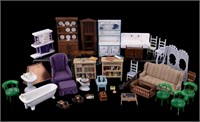Miniature Dollhouse Furniture (25+ pcs)