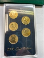 2003 gold edition state quarters