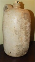 Primitive stoneware 1 gallon whiskey jug