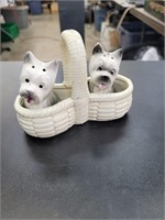 Yorkie dog salt and pepper shakers