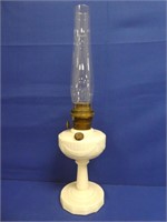 Aladdin Milk Glass Base Oil Lamp