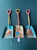Trio of Toy Shovels