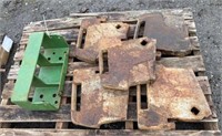 Tractor weights w/bracket,5 pcs @ 66lbs