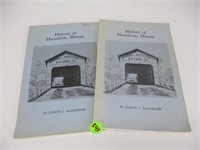 Lot (2) History of Hamilton, IL Books