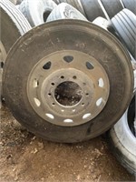 285/75R24.5 Bridgestone Tire with Rim