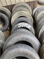 8 Various Size Semi Tires - Some Good and Bad