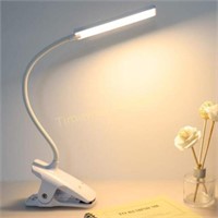 LED Reading Light with Clip  Desk Lamp - White
