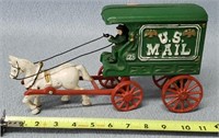 Cast Iron US Mail Buggy