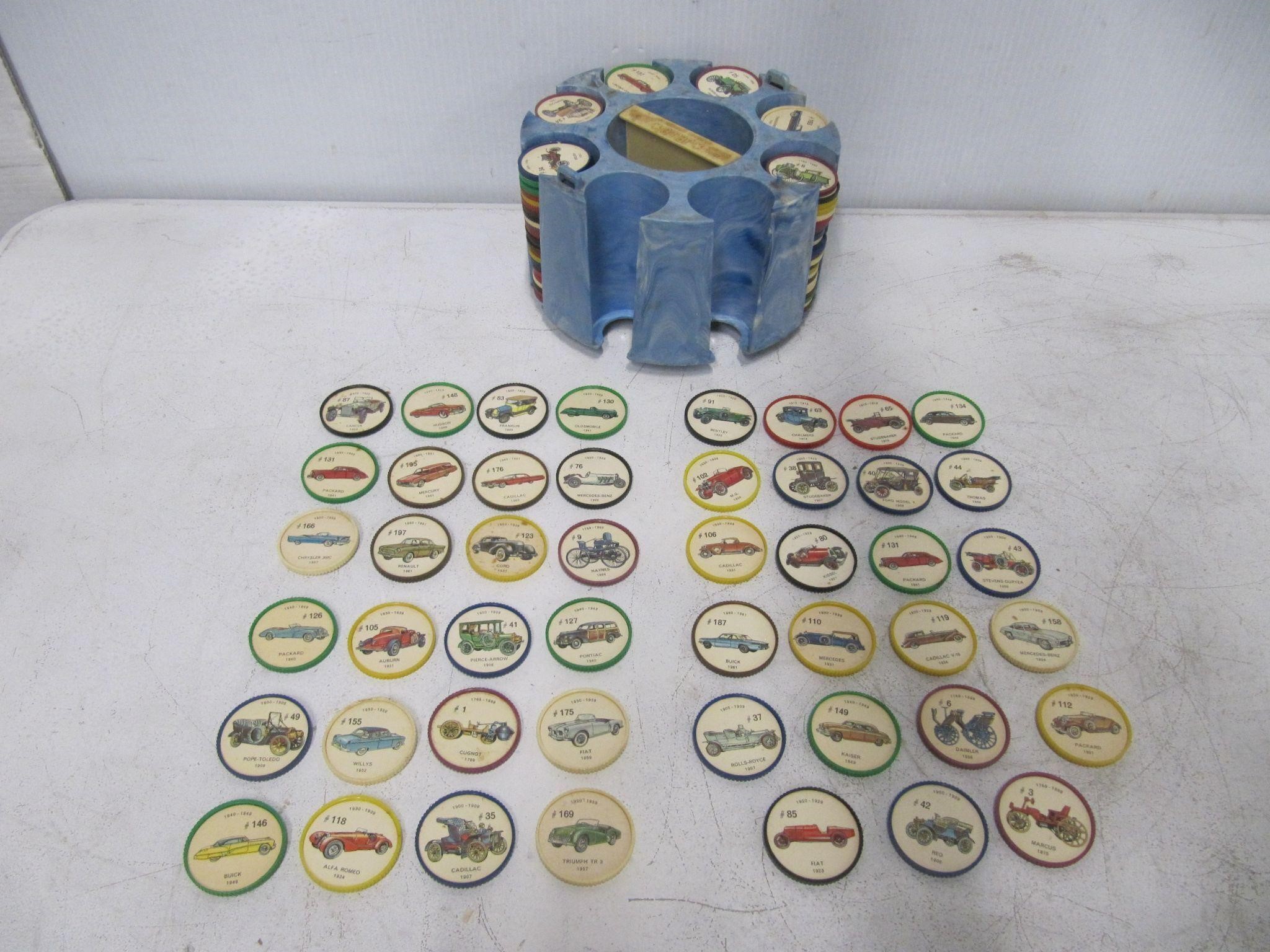 JELLO COLLECTOR AUTOMOBILE DISCS & CADDY