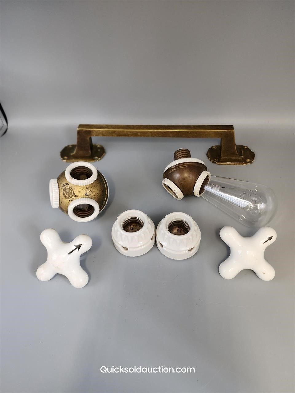 Misc. Vintage Porcelain & Brass Restoration Parts