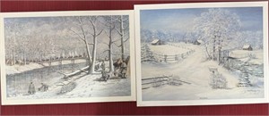 Fred Thrasher, 2 Signed Prints: ‘’Southern