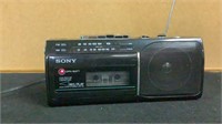 Sony AM-FM Radio cassette player works