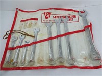 TSC Combination Wrench Set in Roll (Missing Some