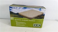 NEW EZ Inflate Queen Suede Airbed