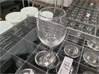 112 Red Wine Stemmed Glasses in Storage Trays