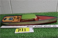Lindstrom wind up toy boat